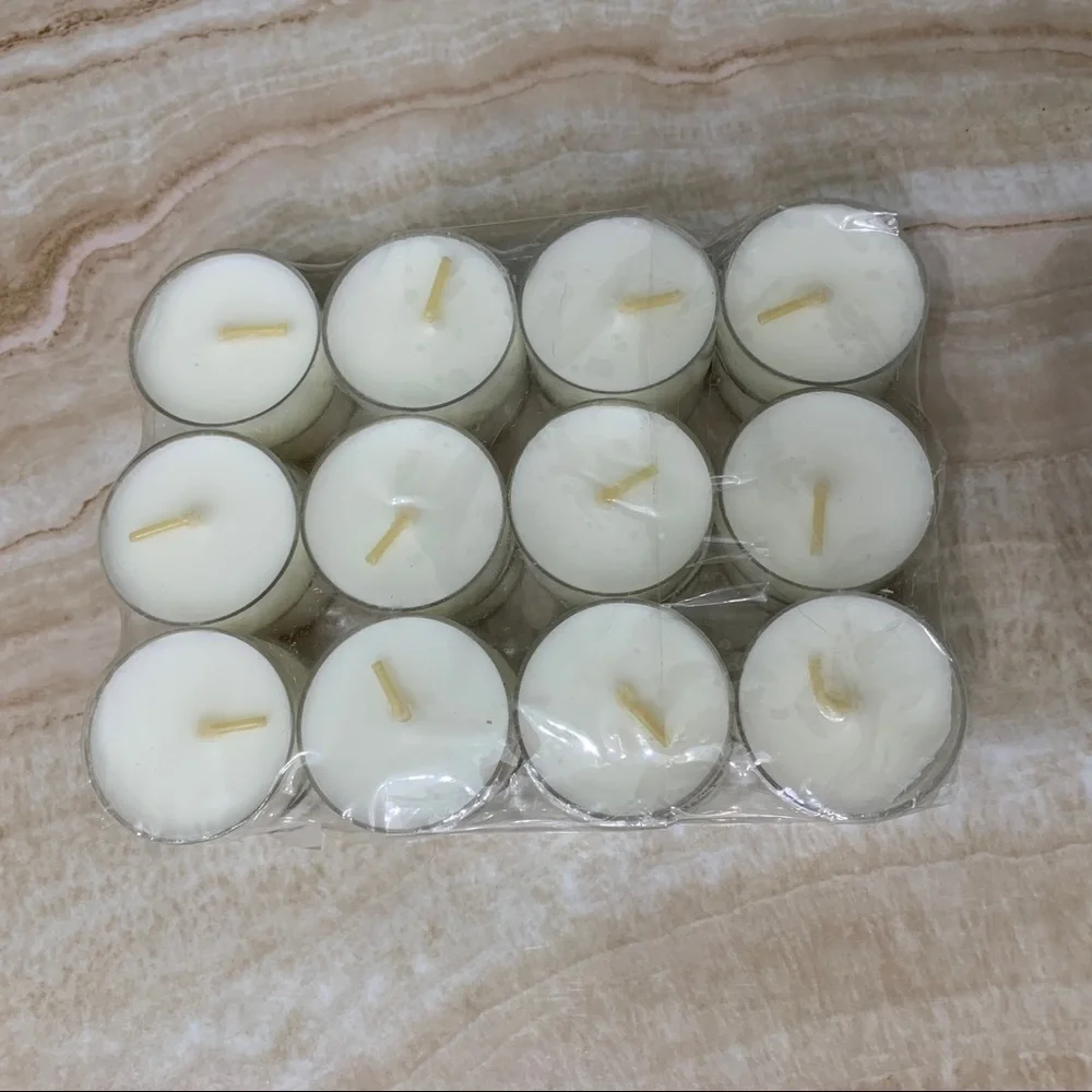 24 Pack White Tealight Candles